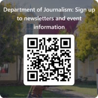 QRCode for Department of Journalism_ Sign up to newsletters and event information